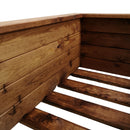 41cm x 108cm Large Rustic Chunky Wooden Garden Trough Planter