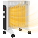 HOMCOM 2000W Panel Heater, Electric Space Heater For Home, White