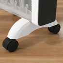 HOMCOM 2000W Panel Heater, Electric Space Heater For Home, White