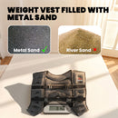 HOMCOM 8KG Weighted Vest with Adjustable Straps, Pocket, Reflective Strips