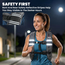 HOMCOM 8KG Weighted Vest with Adjustable Straps, Pocket, Reflective Strips