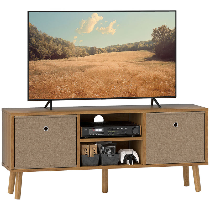 HOMCOM Modern TV Cabinet Stand w/ Shelves & Drawers