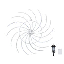 50cm Light Up Christmas Catherine Wheel With 96 Blue And White LEDs