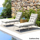 Outsunny Garden Lounge Chair Cushions Set of 2, 220gsm Fabric