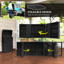 Outsunny PE Rattan Sun Lounger with 4-Level Adjustable Backrest