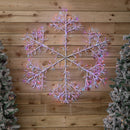1.2m Twinkling Starburst Snowflake Christmas decoration with 960 Rainbow LEDs