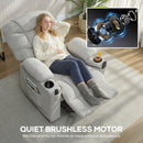 HOMCOM Electric Massage Recliner Armchair With Heat, Reclining Chair, Grey
