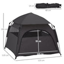 PawHut Foldable Dog Cat Tent With Waterproof Oxford Cloth, Carry Bag