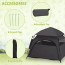 PawHut Foldable Dog Cat Tent With Waterproof Oxford Cloth, Carry Bag
