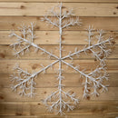 1.2m Twinkling Starburst Snowflake Christmas decoration with 960 Rainbow LEDs