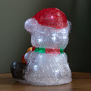 20cm Battery Operated Light Up Christmas Ice Panda With 30 Cool White LEDs