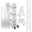 3.46m Lightweight Aluminium Folding Multi-position Work Platform Ladder