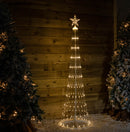 1.8m Light up Christmas Cone Tree with 220 Warm White LEDs and Timer Function