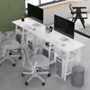 HOMCOM Computer Writing Desk w/ Shelf PC Workstation for Home Office