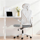 HOMCOM Ergonomic Office Chair, Computer Chair with Foldable Backrest, Grey