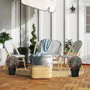 HOMCOM Set Of 2 Artificial Topiary Balls Indoor Outdoor Faux Boxwood Balls