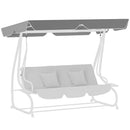 Outsunny Waterproof Garden Swing Canopy Replacement 3 Seater