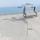 Outsunny Waterproof Garden Swing Canopy Replacement 3 Seater