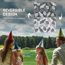 Outsunny Reversible Waterproof Outdoor Rug W/ Carry Bag, 182 X 274cm, Grey