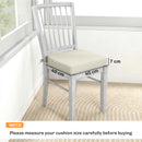Outsunny Outdoor Chair Seat Cushions Set of 2, Garden Chair Cushions, Cream