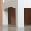 Kleankin Tall Bathroom Cabinet With Adjustable Shelves, Double Door, White