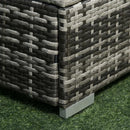 Outsunny Rattan Furniture Sofa Set - Grey