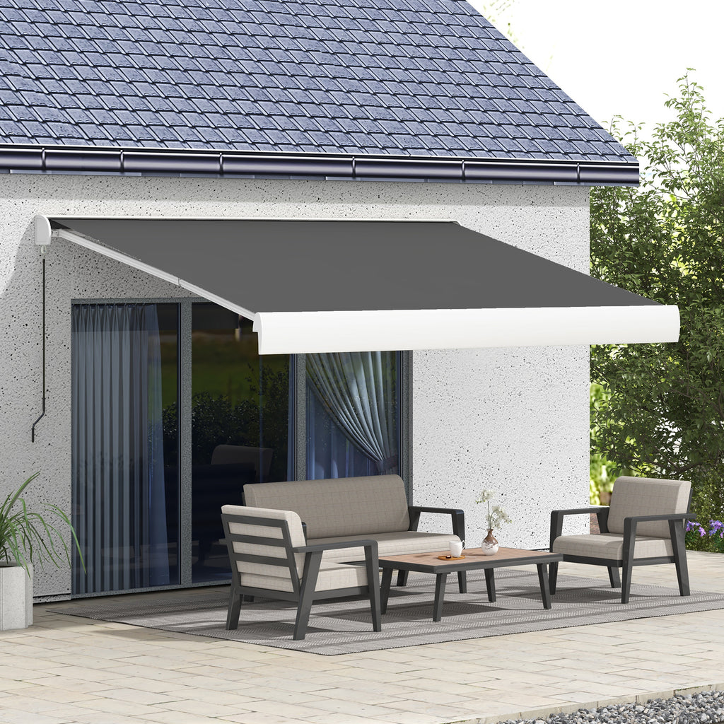 Window Sun Canopy Outsunny Electric Retractable Awning Sun Canopies for Door Window