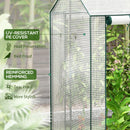 Outsunny Greenhouse with 2 Roll-up Doors and Vent Holes, 100x80x150cm