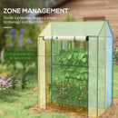 Outsunny Greenhouse with 2 Roll-up Doors and Vent Holes, 100x80x150cm