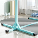 HOMCOM Adjustable Kids Gymnastics Bar Horizontal Training Steel, Light Blue