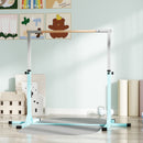 HOMCOM Adjustable Kids Gymnastics Bar Horizontal Training Steel, Light Blue