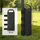 Outsunny 8 Pack Gazebo Sand Weights Bags, 40 Kg Heavy Duty Sandbags, Black