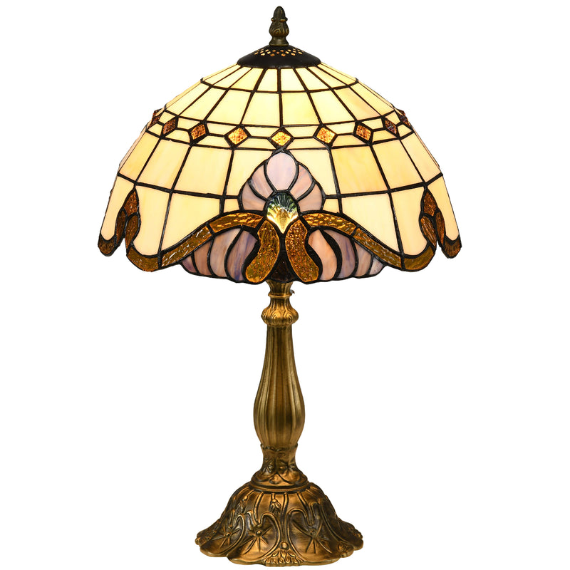 HOMCOM Decorative Table Lamp, For Bedroom Living Room, Bulb Not Included