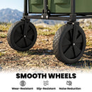 Outsunny 95L Foldable Festival Trolley on Wheels, Dark Green