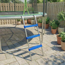 SPORTNOW Trampoline Ladder with Horizontal Wide Steps, Blue