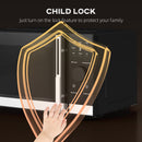 HOMCOM 23L Digital Microwave Oven With Auto Cook, 10 Levels, Eco Mode