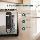 HOMCOM 4 Slice Toaster with 7 Browning Levels, Reheat, Defrost and Cancel