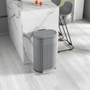 HOMCOM 30L Pedal Bin, Metal Kitchen Bin with Soft-close Lid