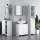 HOMCOM Narrow Bathroom Cabinet, Slim Bathroom Cupboard, White
