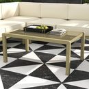 Outsunny 5 PCs Garden Sofa Set w/ Cushions, Aluminium Furniture Sets, Gold