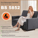 HOMCOM 2 Seater Sofa Bed, 3-in-1 Velvet Pull Out Sleeper Sofa, Dark Grey