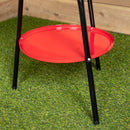 35cm (14") Round Metal Garden Barbecue with Windshield & Shelf