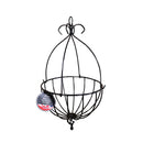 35cm Large Black Metal Spanish Garden Wall Hanging Basket