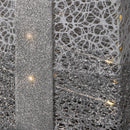 Set Of 3 Battery Operated Silver Sparkly Christmas Gift Boxes With LEDs