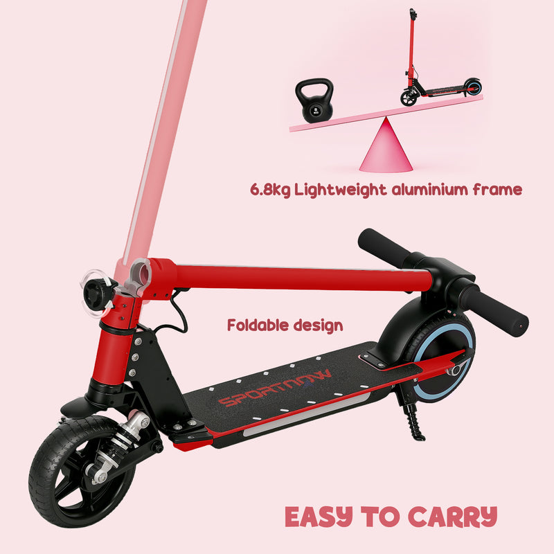 SPORTNOW Folding Electric Scooter W/ LED Lights And Display