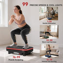 SPORTNOW Vibration Plate Exercise Machine with Cool Lights and Bluetooth