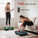 SPORTNOW Vibration Plate Exercise Machine with Cool Lights and Bluetooth