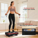 SPORTNOW Vibration Plate Exercise Machine with Cool Lights and Bluetooth