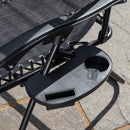 Set of 2 Multi Position Zero Gravity Relaxer Chair Sun Lounger in Mixed Grey