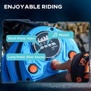 HOMCOM 24V Kids Electric Motorbike With Twist Grip Throttle, Music, Horn - Blue